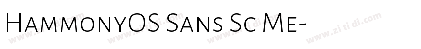 HammonyOS Sans Sc Me字体转换